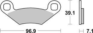 Тормозные колодки SBS Standard Brake Pads, Sinter/Carbon 642ATS фото