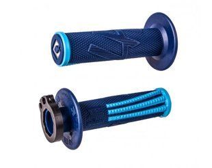 Мото грипсы ODI EMIG PRO MX V2 Lock-On Grip NAVY/Lt Blue H36EPDU фото