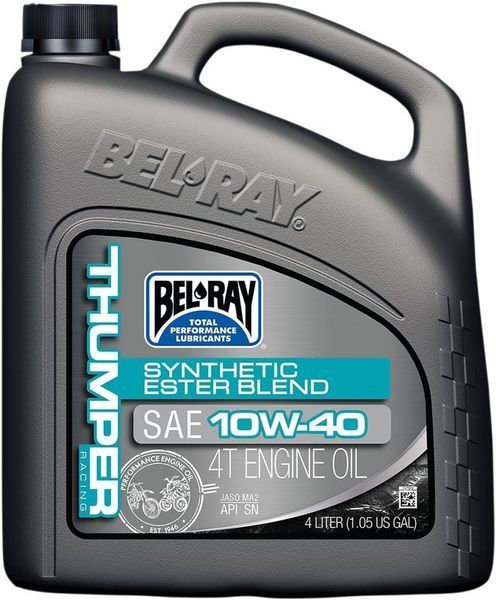 Масло моторное Bel Ray THUMPER RACING SYNTHETIC ESTER [4л], 15w-50 99530-B4LW фото