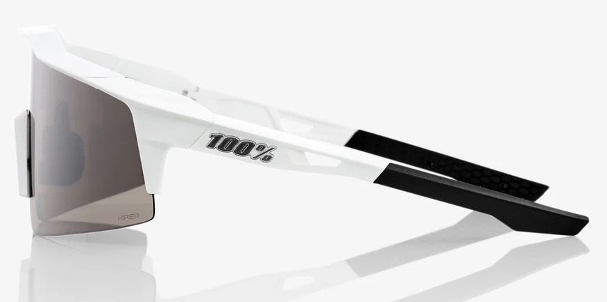 Очки Ride 100% SpeedCraft SL - Matte White - HiPER Silver Mirror, Mirror Lens 61002-404-01 фото