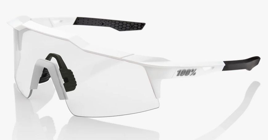 Очки Ride 100% SpeedCraft SL - Matte White - HiPER Silver Mirror, Mirror Lens 61002-404-01 фото