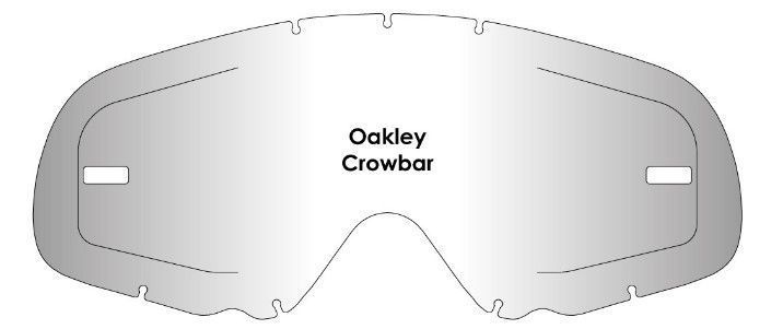 Линза AirScreen для очков Oakley Crowbar с застежками, Прозрачный ( Clear ) 010-002-01 фото