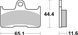 Тормозные колодки SBS Racing Brake Pads, EVO Sinter/Sinter 799RSI фото 1