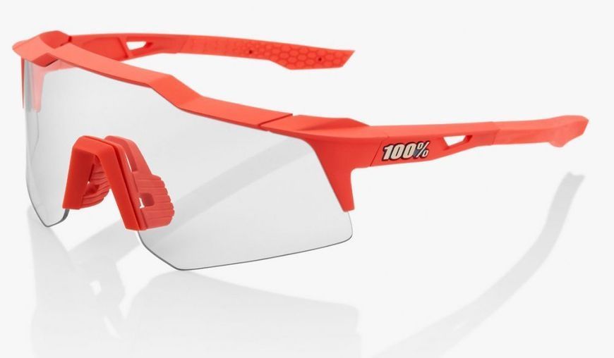 Очки Ride 100% SpeedCraft XS - Soft Tact Coral - Smoke Lens, Colored Lens 61005-068-57 фото