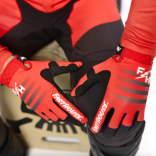 Перчатки FASTHOUSE Elrod HyperSonic Glove, Red - MD 410001-40-09 фото
