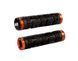 Грипсы ODI Rogue MTB Lock-On Bonus Pack Black w/Orange Clamps (черные с оранжевыми замками) D30RGB-O фото 1