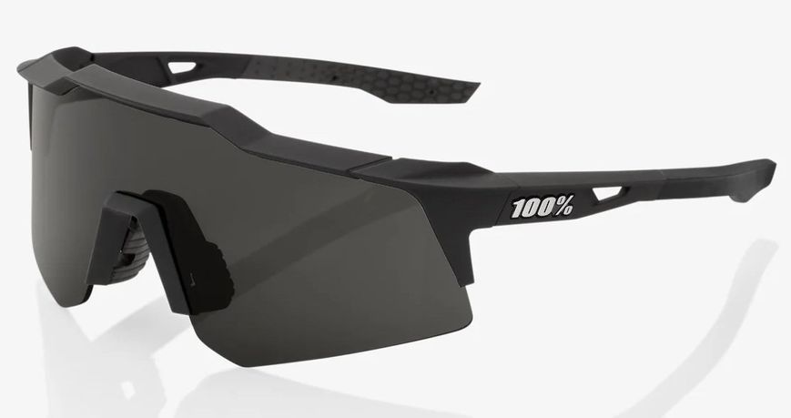 Очки Ride 100% SpeedCraft XS - Soft Tact Black - Smoke Lens, Colored Lens 61005-102-01 фото