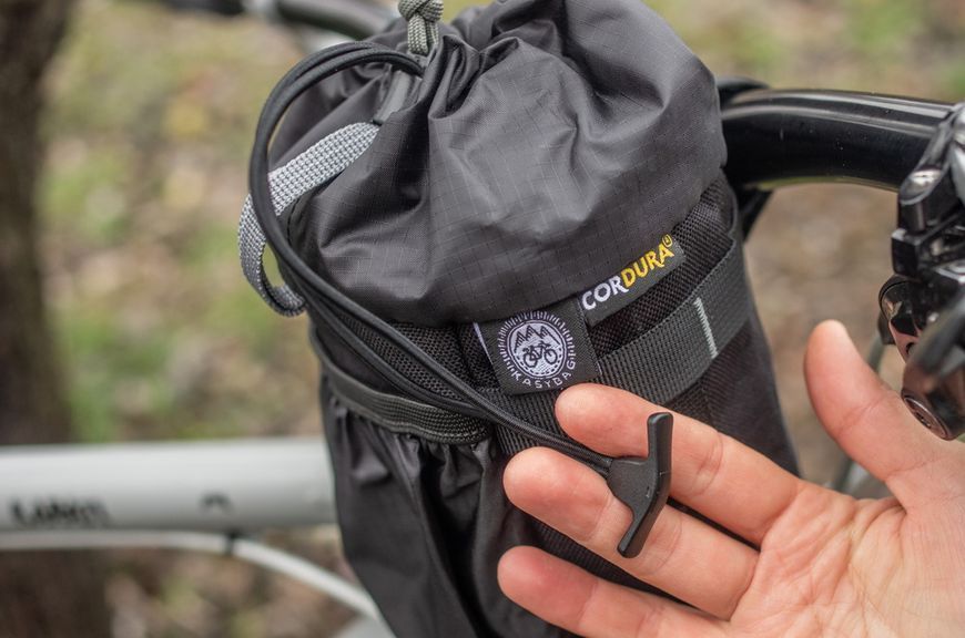 Сумка на руль KasyBag Pocket Pack One hand (кормушка) Black-Gray KB-PP-OH-b-gry фото