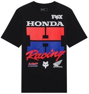 Футболка FOX Youth Short Sleeve Tee - HONDA&reg; [Ultra Black], YXL 38280-D95-YXL фото
