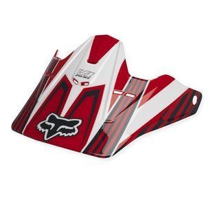Козырек FOX V1 Helmet Visor - Race [Red], One Size 91473-017-000 фото