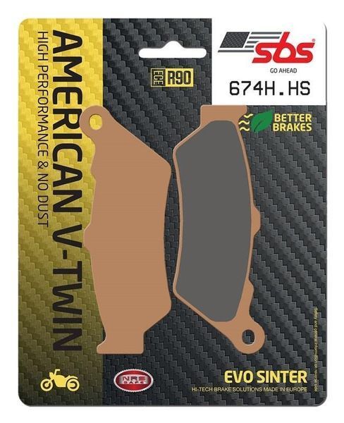 Тормозные колодки SBS High Performance Front Brake Pads, Sinter 674H.HS фото