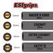 Гріпси ESI Extra Chunky Gray (сірі) XLCGY фото 10