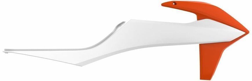 Боковины Polisport Radiator Scoops - KTM [Orange/White] 8422100009 фото