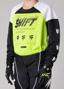 Детские джерси SHIFT YOUTH WHITE LABEL FLAME JERSEY [Flo Yellow], YXL 26381-130-YXL фото
