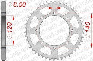 Зірка AFAM 520 Steel Chainwheel - Kawasaki [Silver], 44z 16600-44 фото